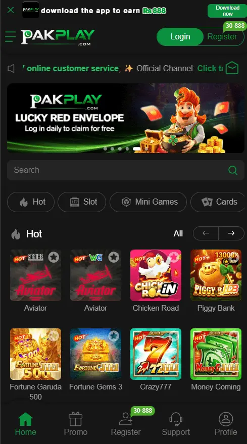 PAKPLAY Game 2026 APK Download Real Earning Latest Version