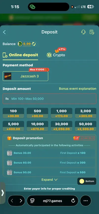 MJ77 Game Pakistan 2026 – Latest APK Download, Login & Guide
